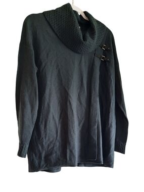Ellen Tracy Merino Wool Funnel Neck Sweater